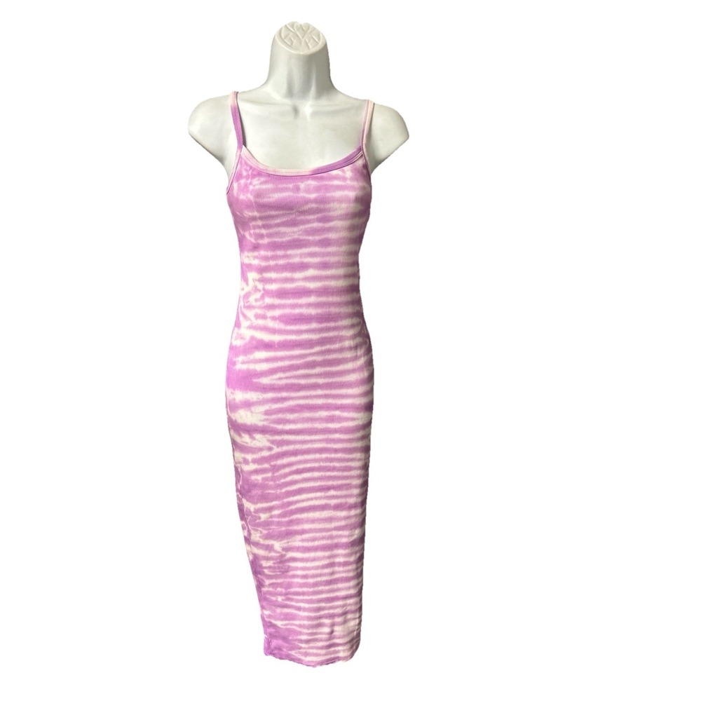 Forever 21 Women's SmallTie‎ Dye Maxi Dress Bodycon Adj. Straps Boho Grunge